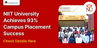 NIIT University Achieves 93% Campus Placement Success for 2022 Batch; Check Details Here